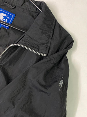 Vintage Starter Black Full-Zip Windbreaker Jacket