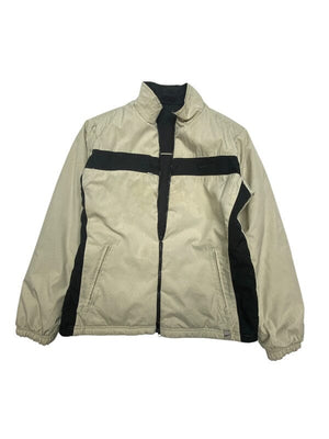 00s Beige-Black Nike Reverse Jacket Women's Large Northern Pole Vintage Wholesale 