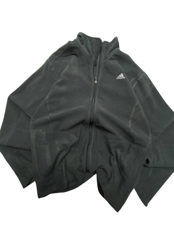 00s Black Adidas Fleece Jacket Men's Small Northern Pole Vintage Wholesale 