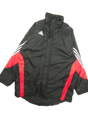 00s Black Adidas Padded Jacket Men's XL Northern Pole Vintage Wholesale 