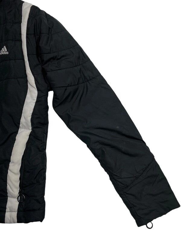 00s Black Adidas Puffer Jacket Men's Small Northern Pole Vintage Wholesale 