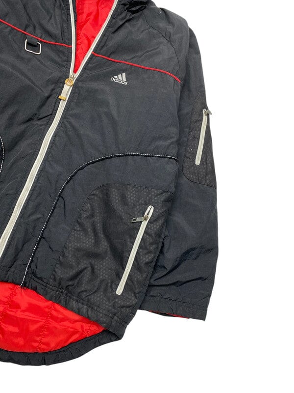 00s Black Adidas Quilted Jacket Men's Medium Northern Pole Vintage Wholesale 