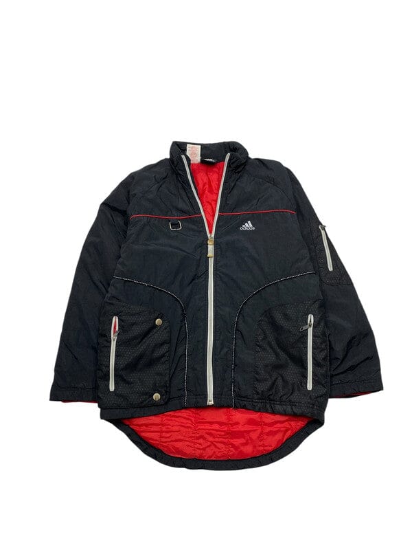 00s Black Adidas Quilted Jacket Men's Medium Northern Pole Vintage Wholesale 