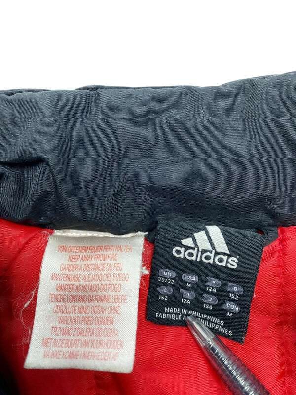 00s Black Adidas Quilted Jacket Men's Medium Northern Pole Vintage Wholesale 