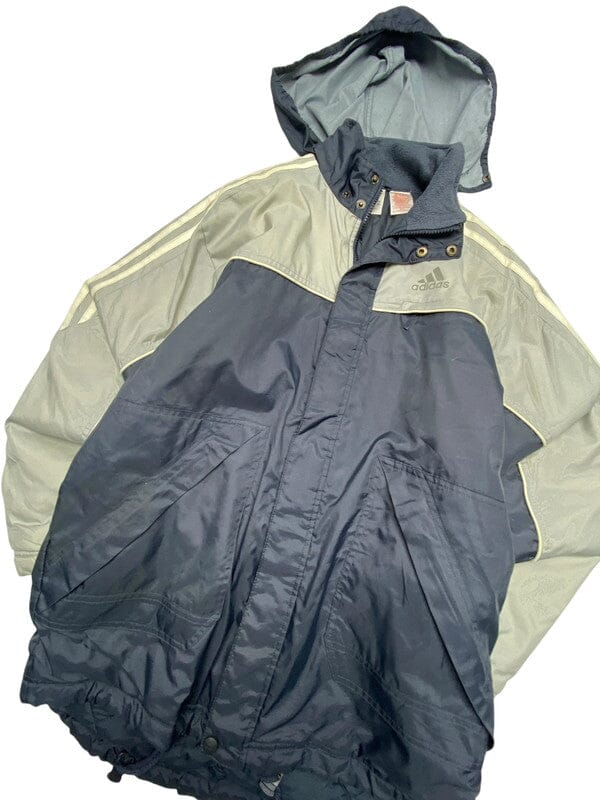 00s Black Adidas Raincoat Men's Medium Northern Pole Vintage Wholesale 