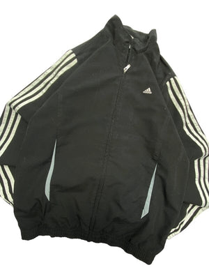 00s Black Adidas Tracksuit Jacket Youth's XL Northern Pole Vintage Wholesale 