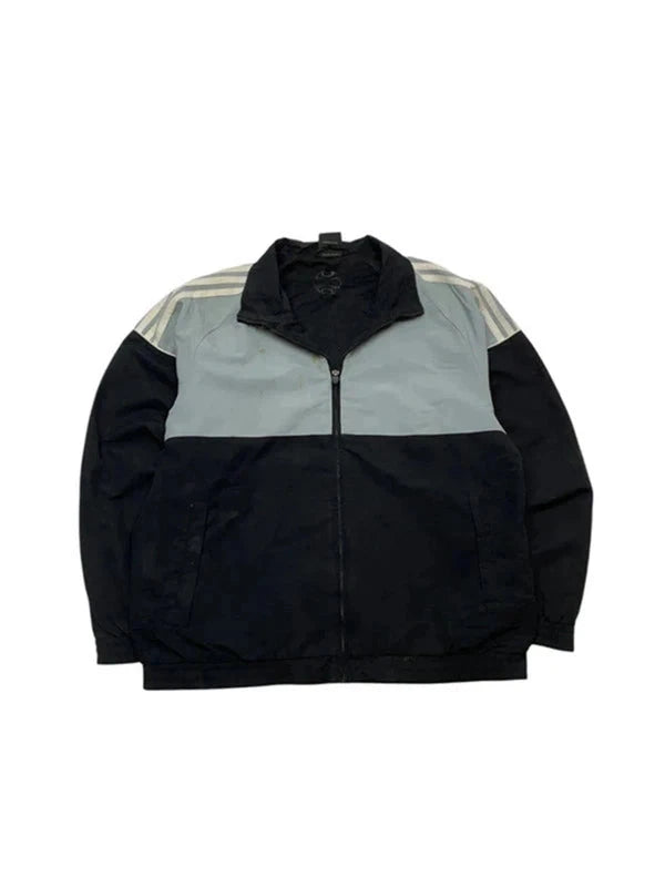 00s Black Adidas Windbreaker Men's Large Northern Pole Vintage Wholesale 