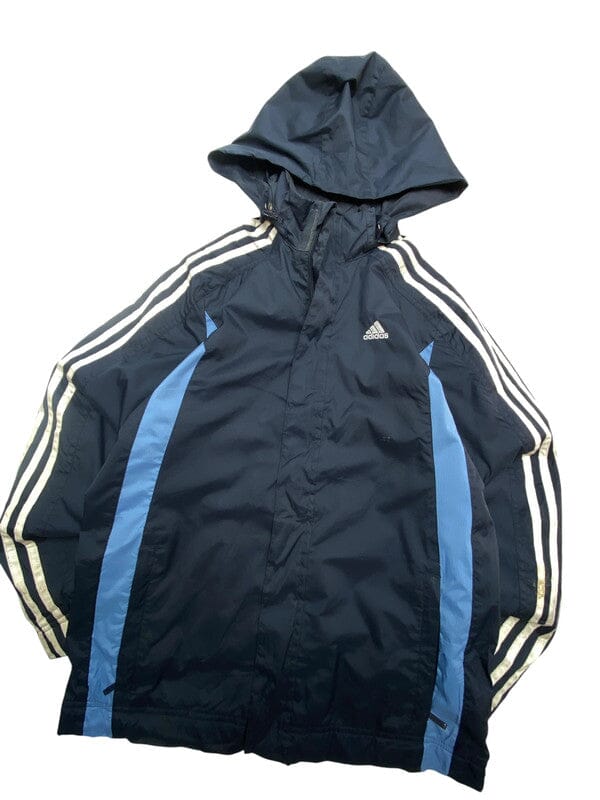 00s Black Adidas Windbreaker Men's Small Northern Pole Vintage Wholesale 