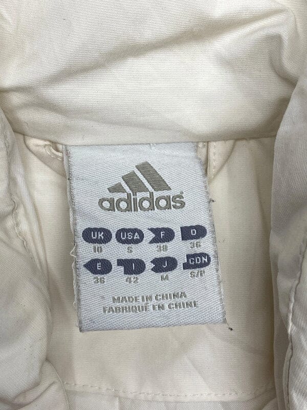00s Cream Adidas Puffer Jacket Women's Medium Northern Pole Vintage Wholesale 