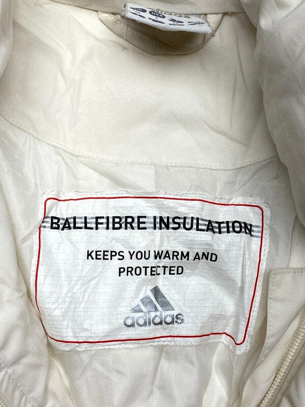 00s Cream Adidas Puffer Jacket Women's Medium Northern Pole Vintage Wholesale 