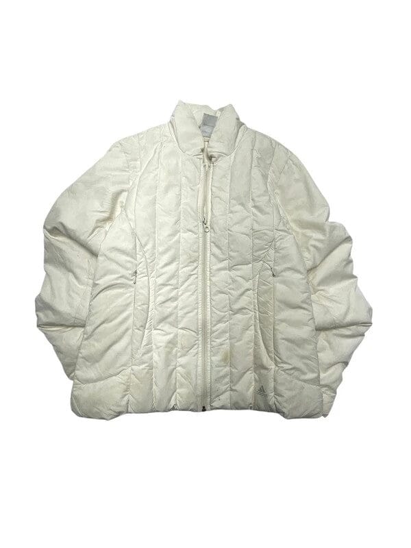 00s Cream Adidas Puffer Jacket Women's Medium Northern Pole Vintage Wholesale 
