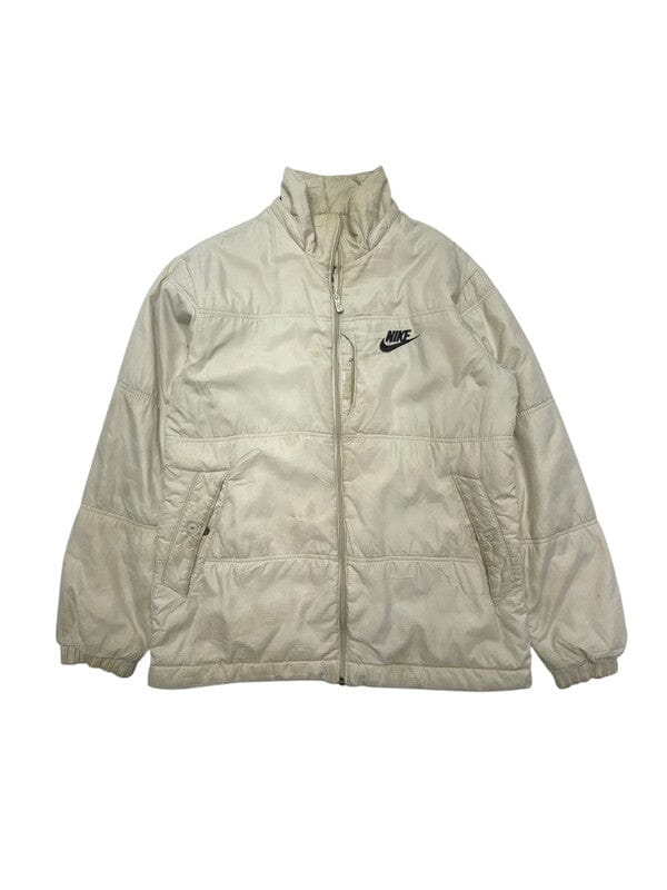 00s Cream Nike Puffer Jacket Women's XXL Northern Pole Vintage Wholesale 