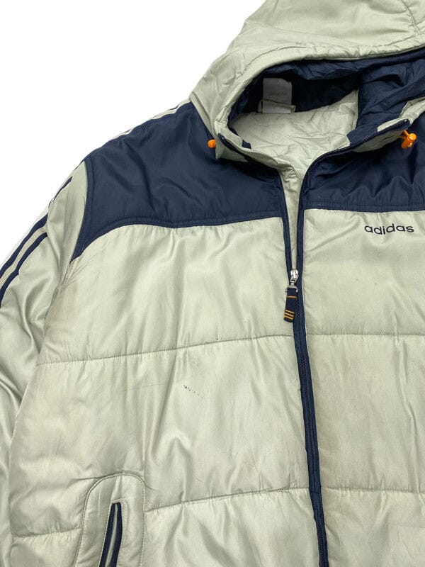 00s Green Adidas Puffer Jacket Men's Large Northern Pole Vintage Wholesale 