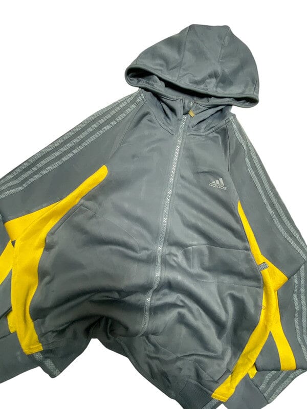 00s Grey Adidas Windbreaker Men's Medium Northern Pole Vintage Wholesale 