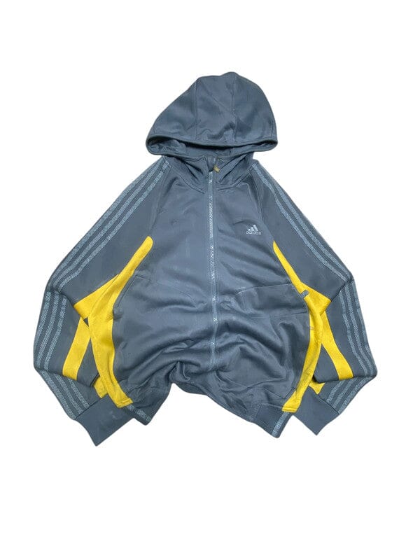 00s Grey Adidas Windbreaker Men's Medium Northern Pole Vintage Wholesale 