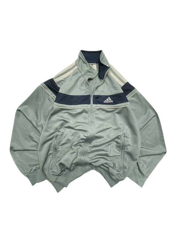 00s Grey Adidas Windbreaker Men's Small Northern Pole Vintage Wholesale 