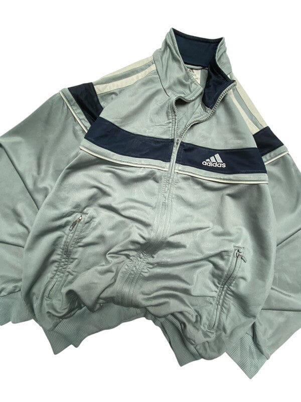 00s Grey Adidas Windbreaker Men's Small Northern Pole Vintage Wholesale 