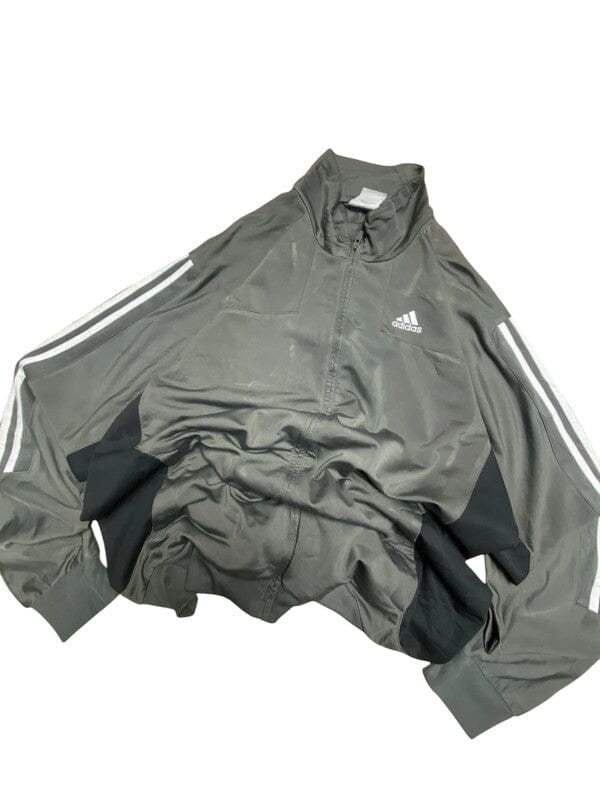00s Grey Adidas Windbreaker Men's XL Northern Pole Vintage Wholesale 