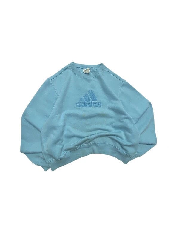 00s Light Blue Adidas Logo Sweatshirt Men's Large Northern Pole Vintage Wholesale 