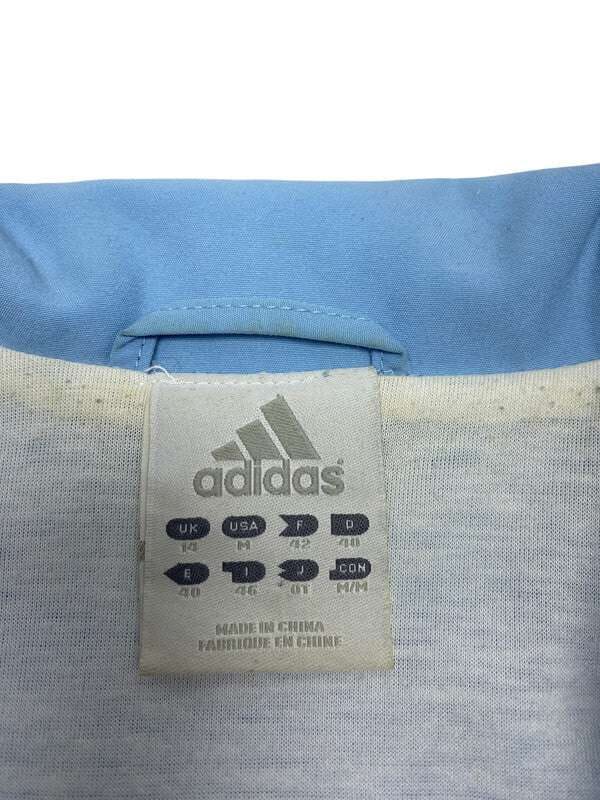 00s Light Blue Adidas Windbreaker Men's Medium Northern Pole Vintage Wholesale 