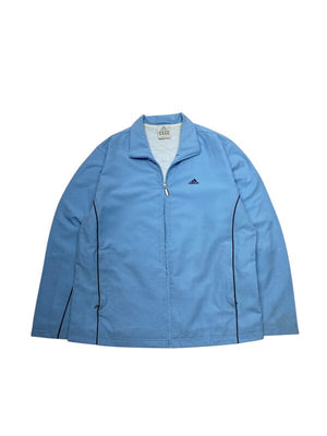 00s Light Blue Adidas Windbreaker Men's Medium Northern Pole Vintage Wholesale 