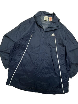 00s Navy Adidas Windbreaker Men's Medium Northern Pole Vintage Wholesale 