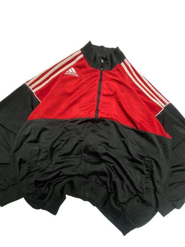 00s Red-Black Adidas Windbreaker Men's XL Northern Pole Vintage Wholesale 