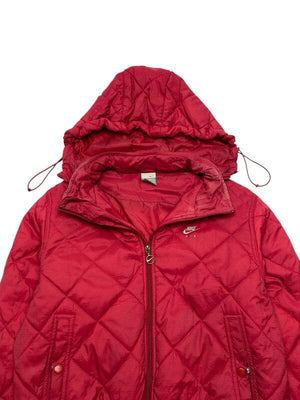 00s Red Nike Bomber Jacket Women's Large Northern Pole Vintage Wholesale 