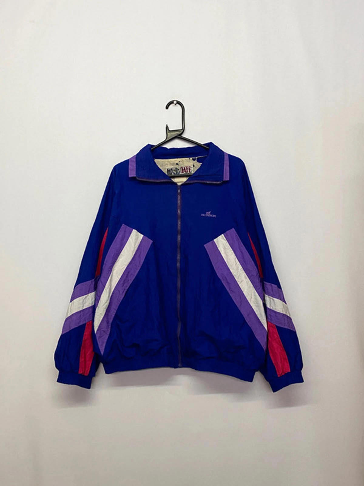 Vintage Up Date Marine Windbreaker – Purple/Red/White Colourblock
