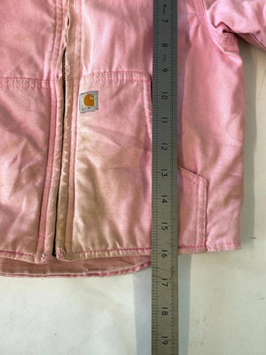 Carhartt Pink Sherpa-Lined Hooded Jacket – XXS (4–5 Years)