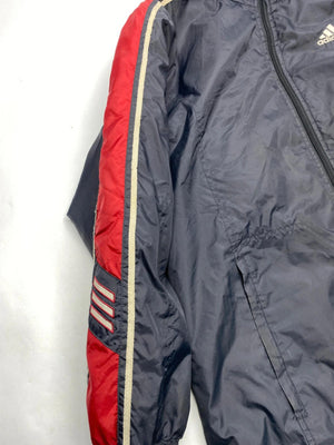 Adidas Navy & Red 3-Stripes Full-Zip Jacket (Men’s M)