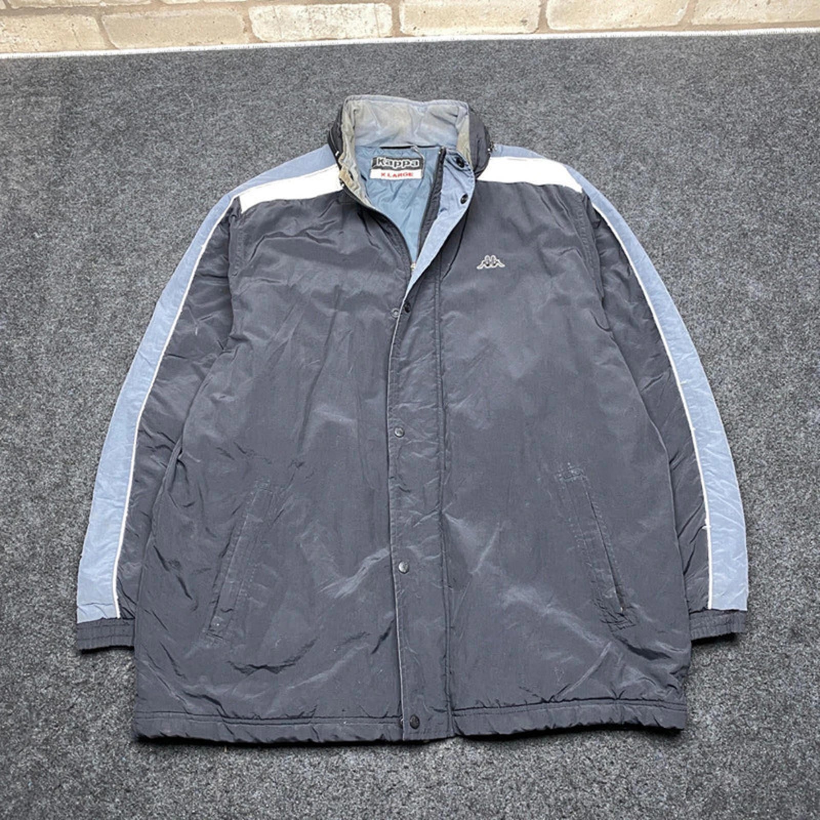 Navy Kappa Parka Jacket Men's XL