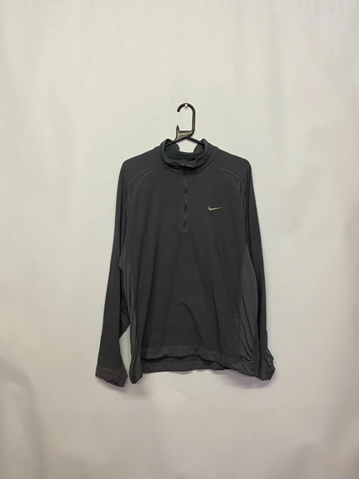 Nike Dri-FIT Grey 1/4 Zip Long Sleeve Training Top