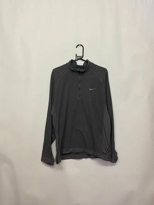 Nike Dri-FIT Grey 1/4 Zip Long Sleeve Training Top