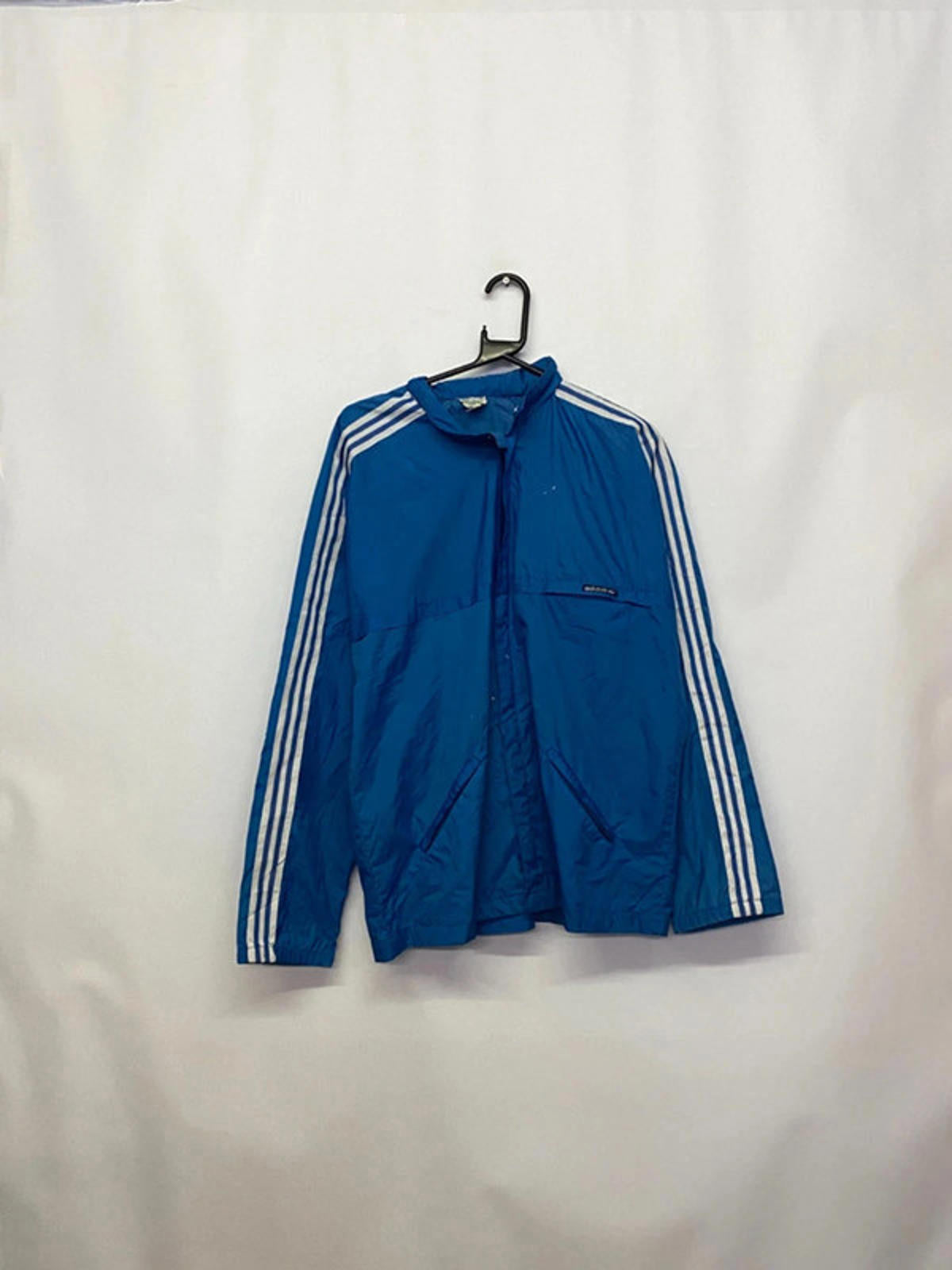 Vintage Adidas Blue 3-Stripes Track Jacket