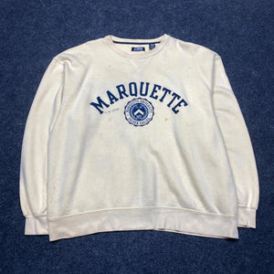 Cream Big Cotton Sweatshirt Men's XL