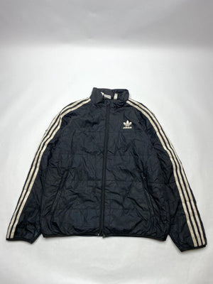 Adidas Originals Black 3-Stripes Windbreaker Jacket