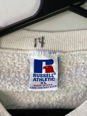 Vintage Russell Athletic Sweatshirt – Made in USA – White – Men’s XL