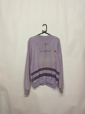 Vintage Puma Purple 1/4 Zip Sweatshirt