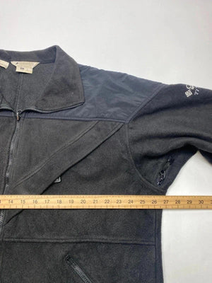Columbia Black Full Zip Fleece Jacket Men’s XL XXL Outdoor Vintage