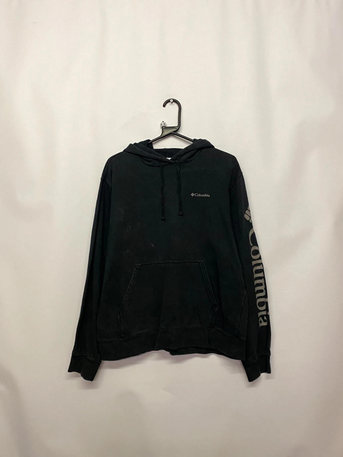 Columbia Sportswear Black Hoodie with Sleeve Logo Size M