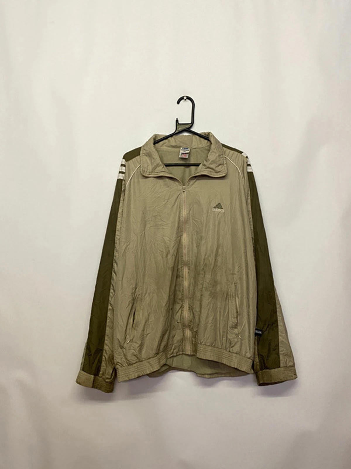 Vintage Adidas Beige & Olive Track Jacket