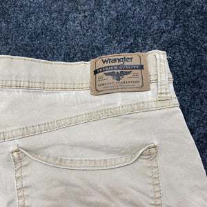 Beige Wrangler Straight Fit Trousers Women's W33