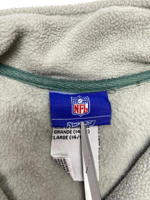 Beige NFL Eagles Fleece Jacket Youth's Large