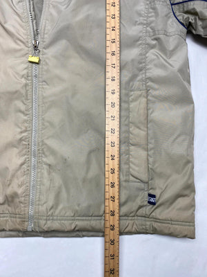 Adidas Vintage Beige 3-Stripes Windbreaker Jacket