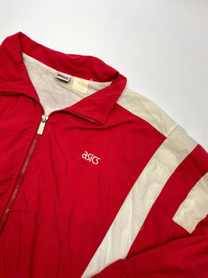 ASICS Vintage Red & White Windbreaker Jacket (Men’s L)