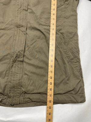 Nike Khaki Parka Jacket with Faux Fur Hood