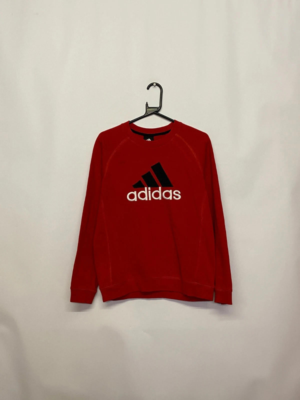 Adidas Red Logo Crewneck Sweatshirt