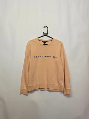 Tommy Hilfiger Pink Logo Crewneck Sweatshirt