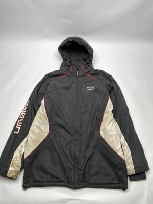 Umbro Black & Silver Hooded Winter Jacket (Men’s XL)